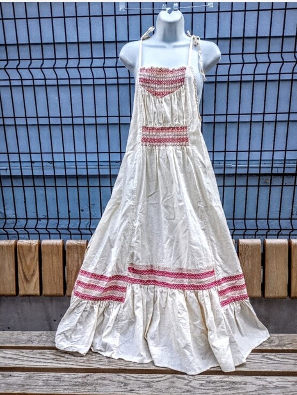 Free People Another Love Linen/Cotton Dress sz XS - Picture 6 of 14